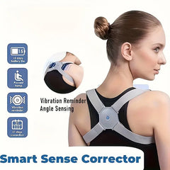 Intelligent Posture Corrector For Women Men Teens, Smart Electronic Posture Reminder With Vibration, Adjustable Upper Back Brace