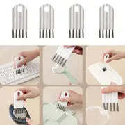 1pc Keyboard Cleaning Brush - Bendable Cup Cover Groove Gap Brush - Soft Bristles For Computer, Office & Household Cleaning