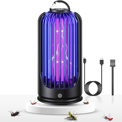 Electric Pest Control Insect Bug Zapper Can Attract Gnats with 3600V High Powered + 1 Free Gift