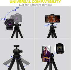 Premium Flexible Phone Tripod with Wireless Remote -- 30pcs