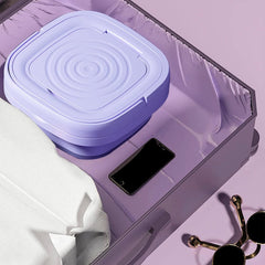 Folding Washing Machine Mini Baby Washer Suitable for Travel