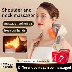 Shoulder And Neck Massager With Heat Electric Acupressure Gift For Parents