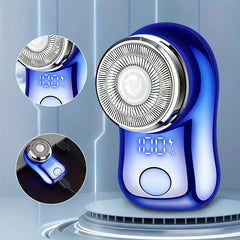 Small And Compact Mini Electric Shaver, Efficient Shaving, Dual Ring Blade Net, Intelligent Digital Display