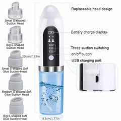 Electric Vacuum Blackhead Acne Pore Cleaner Water Cycle Skin Deep Cleaning USB Rechargeable Small Bubbles Beauty Care Tools