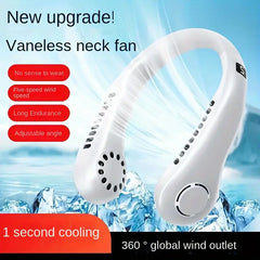 Fashion USB Charging Fan Wearable Neck Fan 3 Speeds For Choosing Summer Outdoor